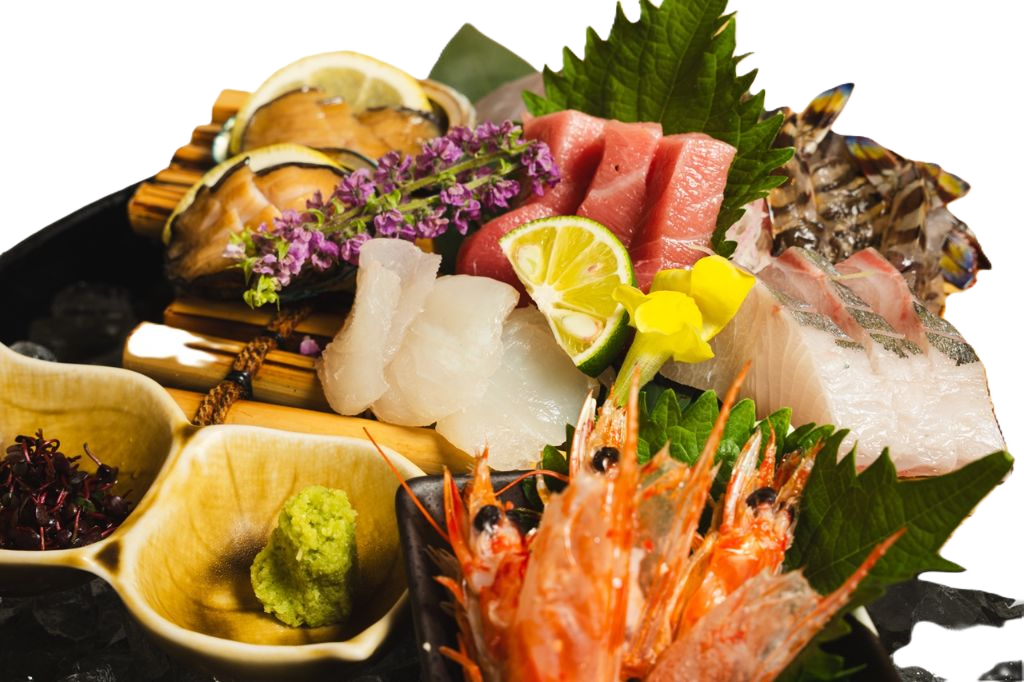 高級刺身盛り合わせ（マグロ・帆立・海老・アワビ）